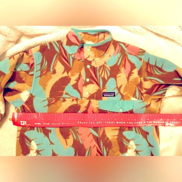 Patagonia Dancing Feathers Synchilla Qtr Snap - L - Picture 9 of 12